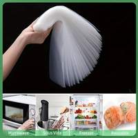 50pcs Vacuum Sealer Bags, Disposable Airtight Compression Bag, Transparent Food Packaging Bag, For Meat,Fruit And Vegetable