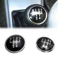 Car Gear Shift Knob Stick Cap 5 Speed Auto Gear Knob Cap Emblem Badge Decor Gear Shift Knob Cover for VW Golf Jetta Bora Polo