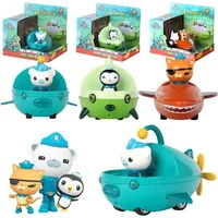 Original Octonauts Pull Back Car Child Aircraft Mini Alloy Car Barnacles Kwazii Peso Friction Car Action Figures Kids Toys Gifts
