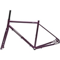 AliExpress NONE WUTIP 700C Darkrock Road Gravel Frameset Steel Fork Disc Brake CRMO Steel Bicycle Frameset Bicycle Accessories