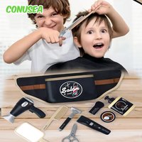 Boys Barber set Role Pretend Play Children Beauty Fashion Electric Hairdressing Cosmetics Tools Set Hair Salon Shaving Sets Toy