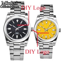Miuksi NH35 DIY Customized 36mm 39mm Mechanical Watch Fit NH35 Miyota 8215 Movement Automatic Sapphire Waterproof Wristwatch