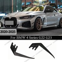 Garniture extérieure de réglage de becquet latéral pour BMW série 4 G22 G23 2 portes 2020-2025 couvercles de panneau latéral de voiture fendus à flux d'air noir brillant