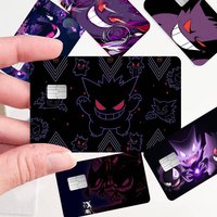 Anime Game G-Gengars Cartoon Credit Card Skin Stickers For Bank Card Bus Metro Card Sticker Waterproof Women Gift