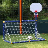 31BE Outdoor Sports Soccer Goal Two-in-one suit Boys and Girls Basketball Stand Portable Soccer Goal Plastic toy