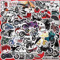 50PCS Vintage Motorcycle Stickers - DIY Decor for Laptops, Guitars, Skateboards & Thermoses RecordingYourLife Store
