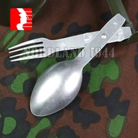 Reproduction Cosplay German Folding Fork & Spoon Combination Nordland 1944 Store