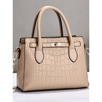 Elegant Crocodile Pattern Women's Bag Fashionable Shoulder Crossbody Handbag Soft PU Leather Commuter Soft Comfortable