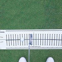 15 Degree Golf Putting Mat Putting Green Pad Improving Skills Golf Track Paper Putting Stability Aiming Line Golf Training Aids