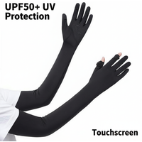 UPF50+ Long Sun Protection Gloves,Touchscreen ScreenUV Protection Arm Sleeves for Driving, Cycling, Outdoor Sports