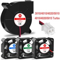 5V/12V/24V Cooling Turbo Fan Brushless 3D Printer Fan 2Pin For Extruder DC Cooler Blower Plastic Fan 3010/4010/4020/5010/5015