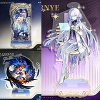 Game Wuthering Waves Acrylic Standing Sign Model Standee Figure Augusta Phrolova Changli Galbrena Display Plaque Desktop Decor