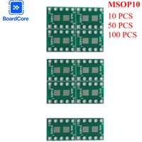 10/50/100PCS SMD To DIP Adapter Converter PCB Board SOT23 MSOP10 Adapter Converter Board Adapters PCB Convert Board 0.5mm 0.95mm