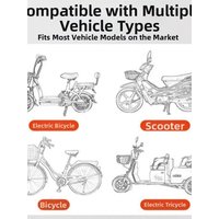 AliExpress NONE Easy To Install Cart Basket Universal Adjustable Bicycle Front Basket Metal Front and Rear Fixed Durable Backpack Storage