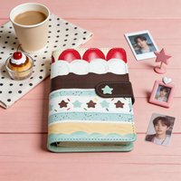 A6 Cute Cake Loose Leaf PU Magnetic Buckle DIY Binder Photocards Collect Book Diary Agenda Planner Cover Album Stationery