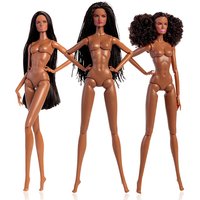 European Fashion 1/6 32cm BJD Doll Black Body Blond Hair White Skin Daily Outfit Party Cute Gown Girls DIY Toys Birthday Gifts