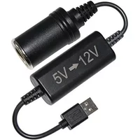 Wired Auto Boost Converter Adapter 5V USB Port To 12V Car Cigarette Lighter Socket Power Cord Transformer Cable Power Supplies