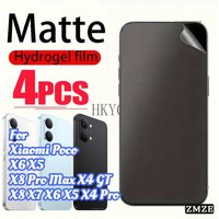 4 Pcs Matte Frosted Hydrogel Films For Xiaomi POCO X8 X7 X6 X5 X4 Pro Soft Film For POCO X8 Pro Max X6 X5 X4 GT Screen Protector
