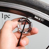 1pc Get Your Bike Rolling with Ease: Mini Bicycle Spoke Wrench with 8 Openings for Quick Notch Repair - Outdoor Accessory