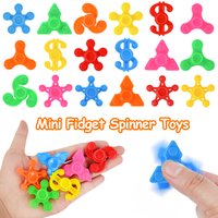 10pcs Mini Fingertip Gyro Spinner Colorful Spinning Toys for Kid Party Favor Toys Rotating Gyroscope Decompression Funny Gifts
