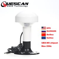 QUESCAN Sub-meter M9 NEO-M9N USB GPS GNSS Empfänger NMEA 0183 Marine USB GPS Galileo BeiDou GLONASS QZSS SBAS, RTCM NMEA UBX 25Hz