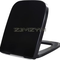 Household Square Rectangle WC Toilet Seats Cover Bowl Lid Top Mounted Thick PP Board Soft Closure