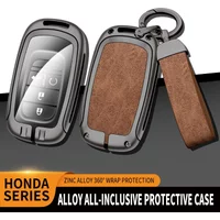 Zinc Alloy Car Key Case For Honda Civic 2022/2023 Models Remote Control Protector For Honda Accord Special Key Cover Keychain