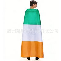 90x150cm Ireland shawl flag Polyester Ireland Shoulder FLAG Indoor Outdoor Super Poly football 3x5 Feet EIRE Flags
