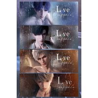 4Pcs/set Love and Deep Space Self Imprint Zayne Sylus Xavier High Beauty Water Mark Laser Ticket Qi Yu Collection Ticket Root
