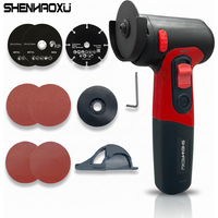 Cordless Super Mini Angle Grinder 7.2V Rechargeable Lithium Battery Type-C USB Polishing & Diamond Cutting Power Tool