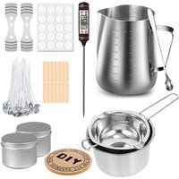 Zestaw świec DIY Zestaw narzędzi do robienia świec zapachowych Naklejka do topienia wosku ze stali nierdzewnej Materiały do produkcji świec dla początkujących