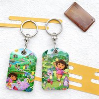 D-Dora the Cartoon E-Explorer Card Holder Suitable For Student Bus Subway Bank Gym and Keychain Loss Prevention