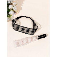 2 pieces of sweet girl lace decorated hair bands, casual, comfortable and lightweight hair accessories