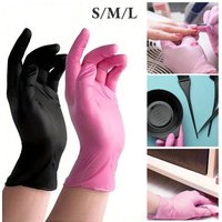 20/50Pcs Disposable Nitrile Gloves, Latex Free for Nail Manicure Hairdressing Tattoo Preparation and Salon Cleaning Tools