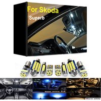 For Skoda Superb 3 2 1 Combi MK1 MK2 MK3 2001 2012 2014 2016 2017 2018 2020 2021 Accessories โCanbus Car Interior LED Light Kit