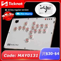 Duelpad Stickless Controller Hitbox For PS5 Fighting Game Stick Arcade Joystick Pico GP2040-CE For PC/Xbox/PS4/Switch