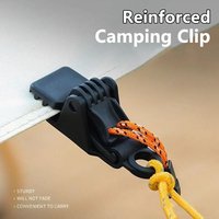 10/20pcs Heavy Duty Tent Clamp Outdoor Tarpaulin Clips Anti-wind Fixed Camping Tent Reinforced Camping Clip for Outdoor Camping