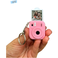 Portable Mini Camera Keychain Lightweight Metal Key Ring 3D Print Camera Pendant Decorative Multipurpose Bag Hanging Ornament