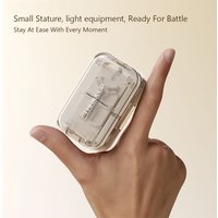 Double-Layer Pill Box with Pill Cutter Transparent Sealed Pill Organizer Case 3 Compartment Mini Medicine Tablet Storage Box