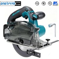 ONEKFYFD Cordless Brushless 6-inch Cold Cut Circular Saw Metal Cutting Metalworking Power Tool For Makita 18V Battery Pins