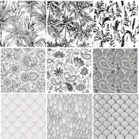 Coconut Tree | Cashew Nut | Blooming Flower Clear Stamps For DIY Scrapbooking Card Making Album Decorative Silicone Seal Craft
