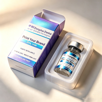 Full Custom Peptide Powder Labels & Matching Cartons for 3ml-10ml Beauty & Fitness Supplement Containers