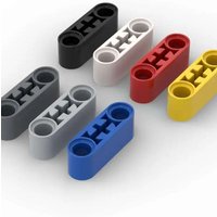 MOC 10PCS 7229 Liftarm Thick 1x3 Axle Hole Building Blocks Kit House Connect Bricks Particle Puzzle Toys Children Birthday Gifts