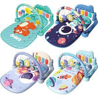 0-12M Baby Game Mat with Cute Pendant Early Educational Activities Musical Pedal Piano Infant Music Toys Newborn Play Mats