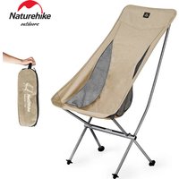 Naturehike Camping Chair L04 Folding Fishing Chair Ultralight Portable Aluminum Alloy Moon Chair Outdoor Picnic Relax Chair