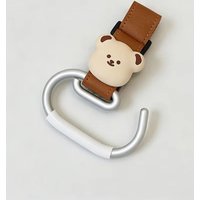 AliExpress NONE Baby Stroller Hooks Solid PU Stroller Accessories Hanging Hook Chrildren Bicycle Stroller Organizer Accessories Cute Bear Hooks