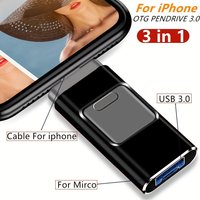 OTG USB Flash Drive 512GB High Speed 256GB 128GB Sticks External Storage Pen Drive For iPhone Android PC Copy Photo Videos Files