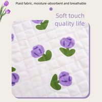 Soft Waterproof Cartoon Diaper Mat Washable Breathable Sleeping Underpads Non-Slip Bedding Urine Pads Elderly