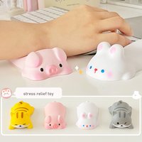 Cute Animal Wrist Mouse Pad Hand Support Pillow Arm Rest Ergonomics Memory Foam Mouse Pad For Office Desktop Computer Laptops PC