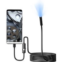 7,0 mm wasserdichte Typ-C-Endoskopkamera mit 6 einstellbaren LEDs, USB, Android, flexibles Inspektionsendoskop für Telefon-PC